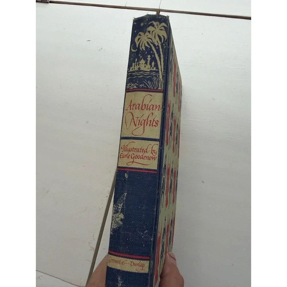 Vintage 1946 The Arabian Nights Illustrated Junior Library Earle Goodenow Book